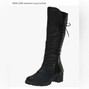 Muk Luks Women's Black Heeled Boots